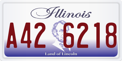 IL license plate A426218