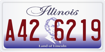 IL license plate A426219