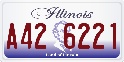 IL license plate A426221