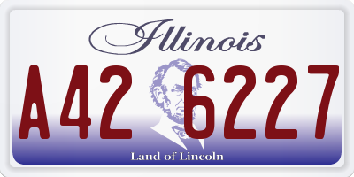 IL license plate A426227