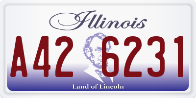 IL license plate A426231