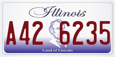 IL license plate A426235