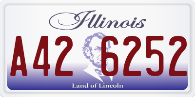 IL license plate A426252