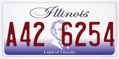 IL license plate A426254