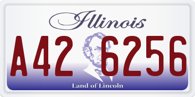 IL license plate A426256