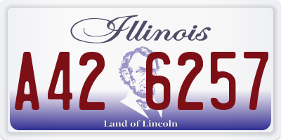 IL license plate A426257