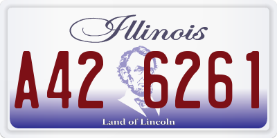 IL license plate A426261
