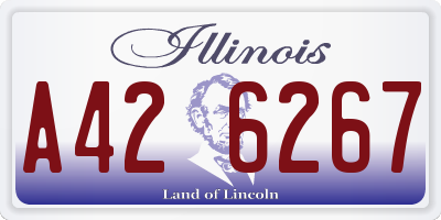 IL license plate A426267