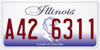 IL license plate A426311