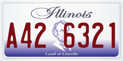 IL license plate A426321