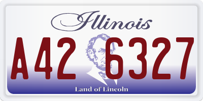IL license plate A426327