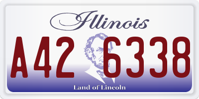 IL license plate A426338