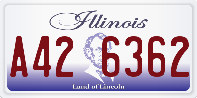 IL license plate A426362