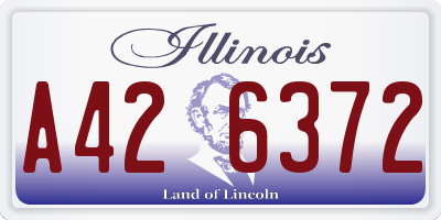 IL license plate A426372