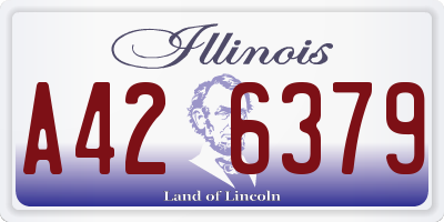 IL license plate A426379