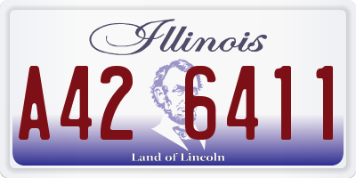IL license plate A426411