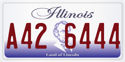 IL license plate A426444