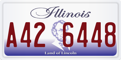 IL license plate A426448