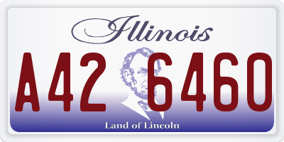 IL license plate A426460