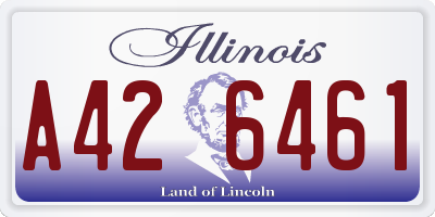 IL license plate A426461