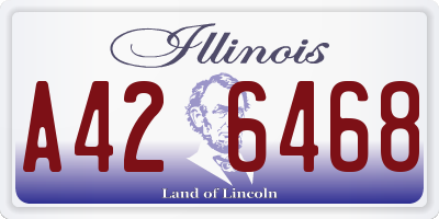 IL license plate A426468