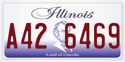 IL license plate A426469
