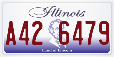 IL license plate A426479