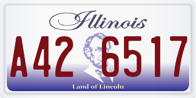 IL license plate A426517
