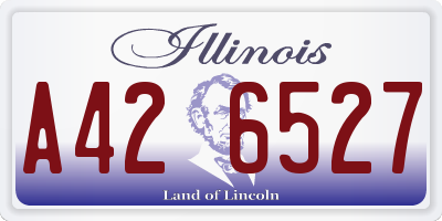 IL license plate A426527