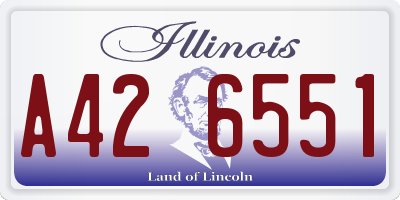 IL license plate A426551
