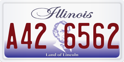 IL license plate A426562
