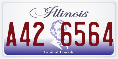 IL license plate A426564