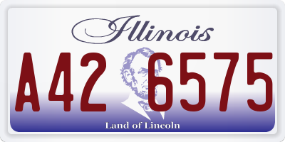 IL license plate A426575