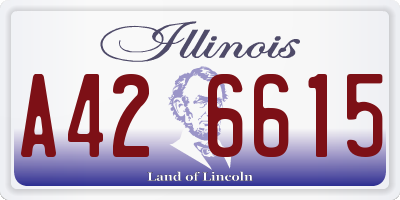 IL license plate A426615