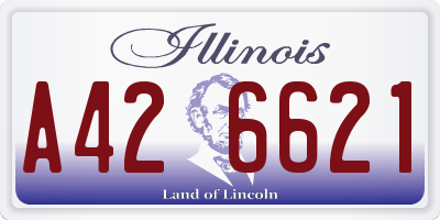 IL license plate A426621