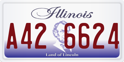 IL license plate A426624