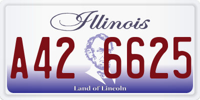 IL license plate A426625