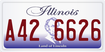 IL license plate A426626