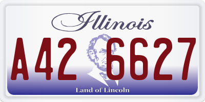 IL license plate A426627