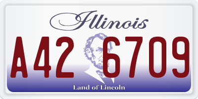IL license plate A426709