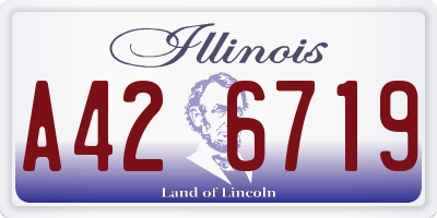 IL license plate A426719