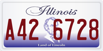 IL license plate A426728