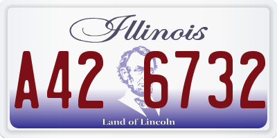 IL license plate A426732