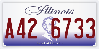 IL license plate A426733
