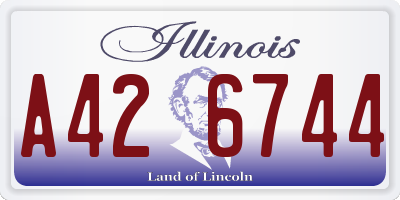 IL license plate A426744