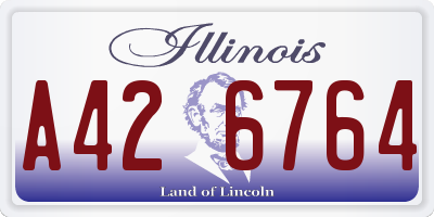 IL license plate A426764