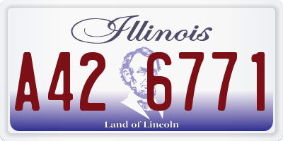 IL license plate A426771