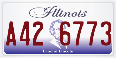 IL license plate A426773