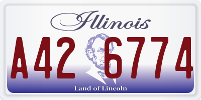 IL license plate A426774