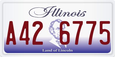IL license plate A426775